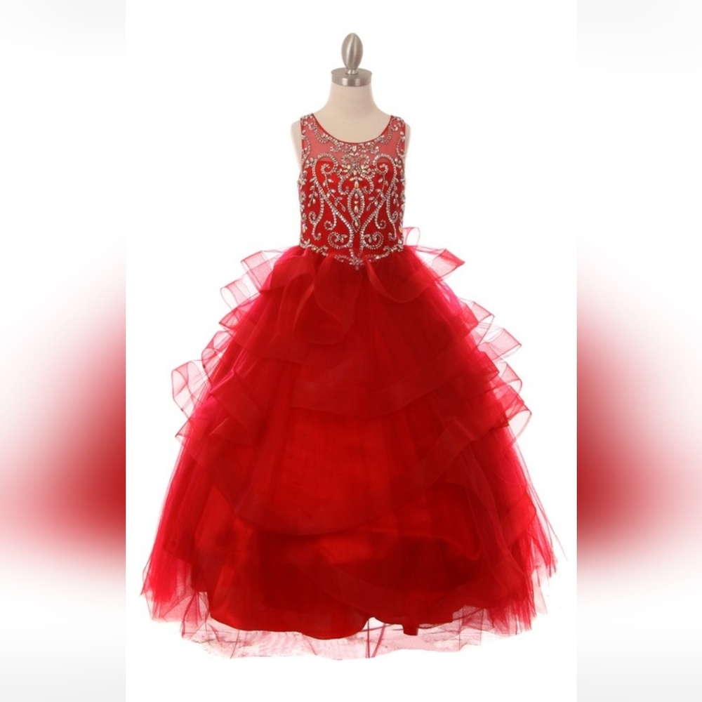 Gorgeous jewel beaded tapered skirt dress